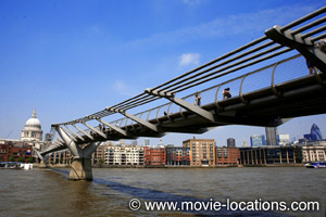 Guardians Of The Galaxy filming location: Milliennium Bridge, London