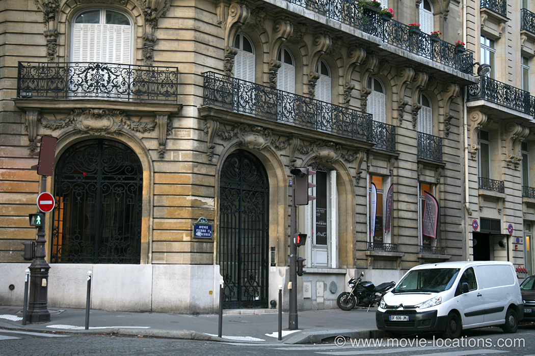 La Haine filming location: boulevard Pierre 1er de Serbie, Paris