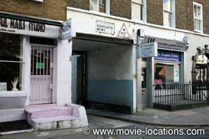 A Hard Day's Night location: Charlotte Mews, Fitzrovia, London W1