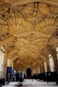 The Madness of King George film location: Divinity School, Bodleian Library, Oxford