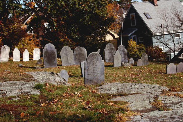 Hocus Pocus film location: Old Burial Hill Cemetery, Marblehead, Massachusetts