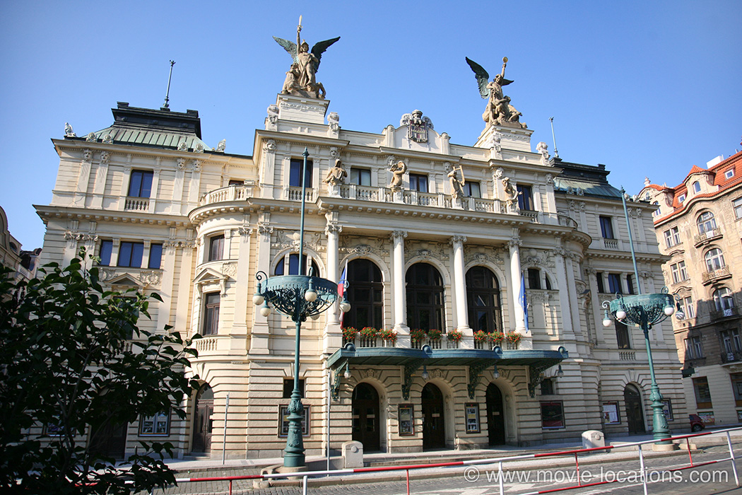 The Illusionist film location: Vinohrady Theatre, Prague