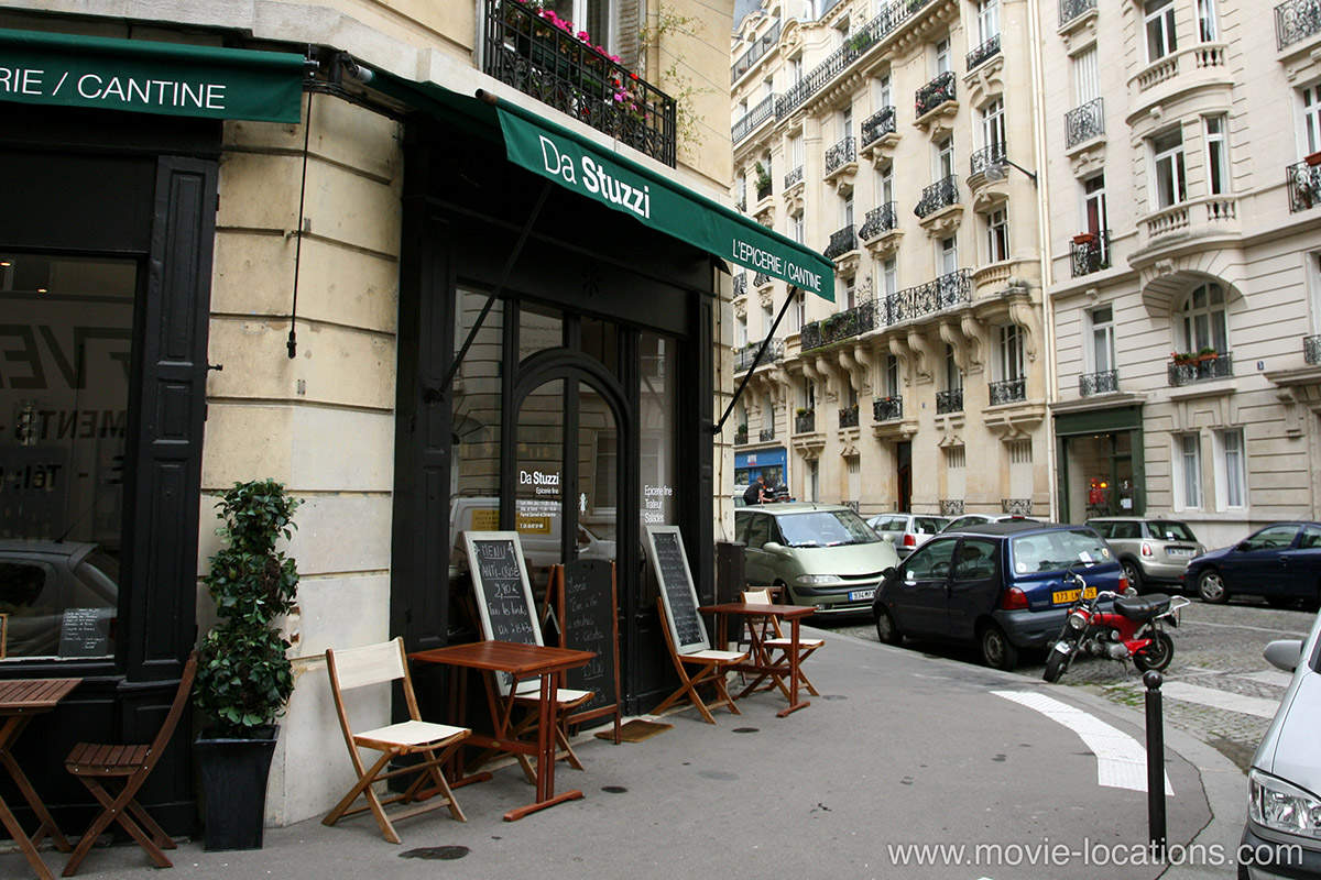 Inception filming location: Da Stuzzi patisserie, 6 rue Cesar Franck, 7th arrondissement, Paris