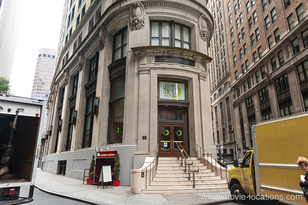 John Wick filming location: Wall Street Court, Financial District, New York