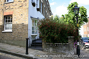 Kaleidoscope film location: Back Lane, Hampstead, London NW3