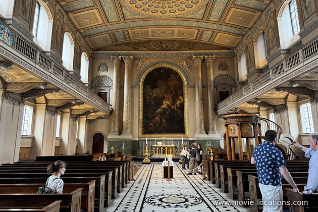 Kingsman: The Golden Circle film location: Old Royal Naval College Chapel, Old Royal Naval College, London SE10