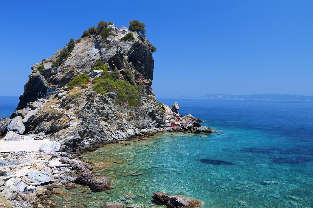 Mamma Mia filming location: Agios Ioannis Prodromos, Glossa, Skopelos