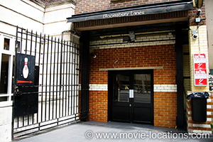 Man Up filming location: Bloomsbury Lanes, Bedford Way, Bloomsbury, London WC1
