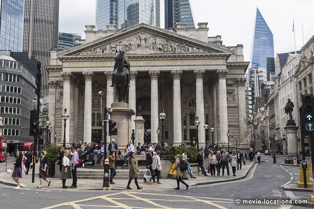 Mary Poppins Returns film location: Royal Exchange Building, Bank, London EC3