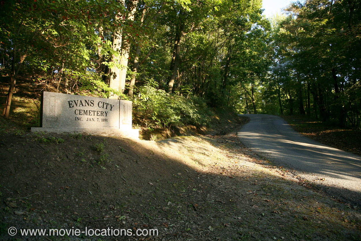 Night of the Living Dead filming location: Evans City Cemetery, Evans City, Pennsylvania