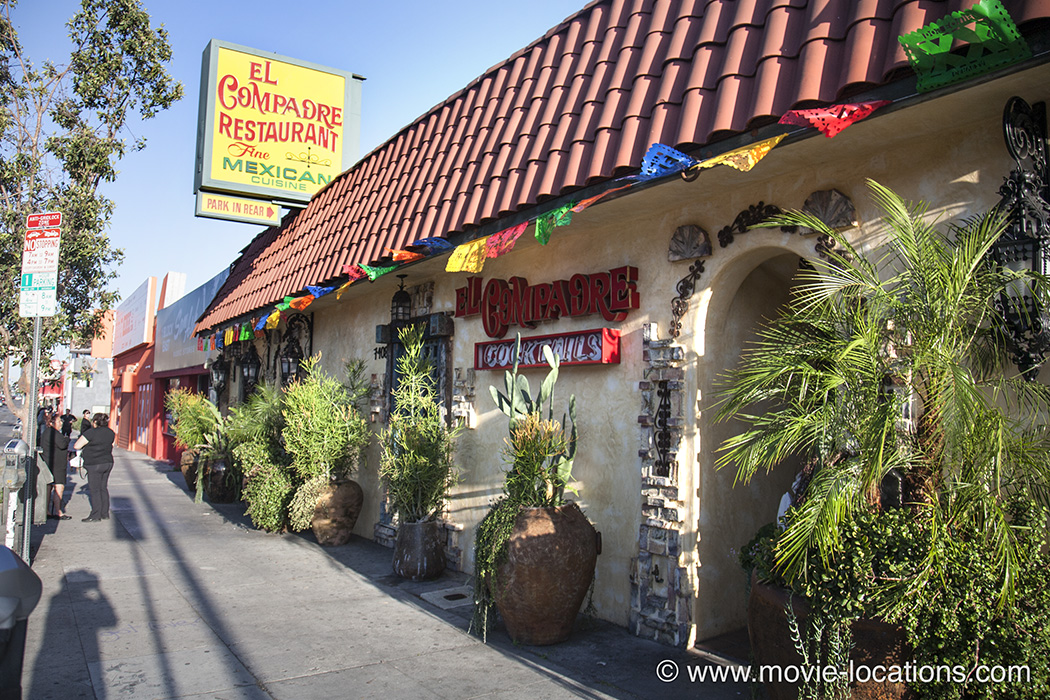 Nightcrawler location: El Compadre, Sunset Boulevard, Hollywood