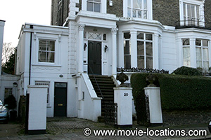 Notes On A Scandal filming location: Upper Park Road, Belsize Park, London