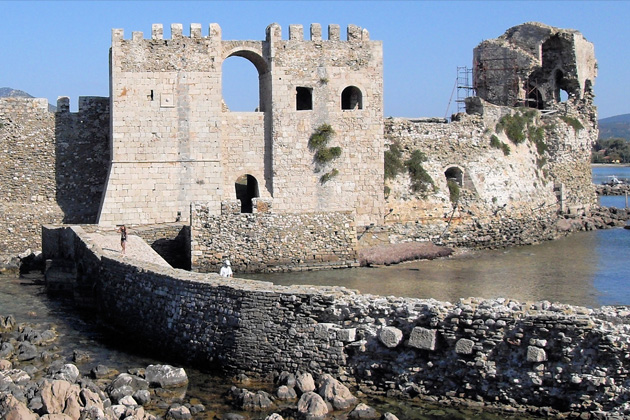 The Odyssey film location: the Bourtzi, Methoni Castle, Peloponnese, Greece