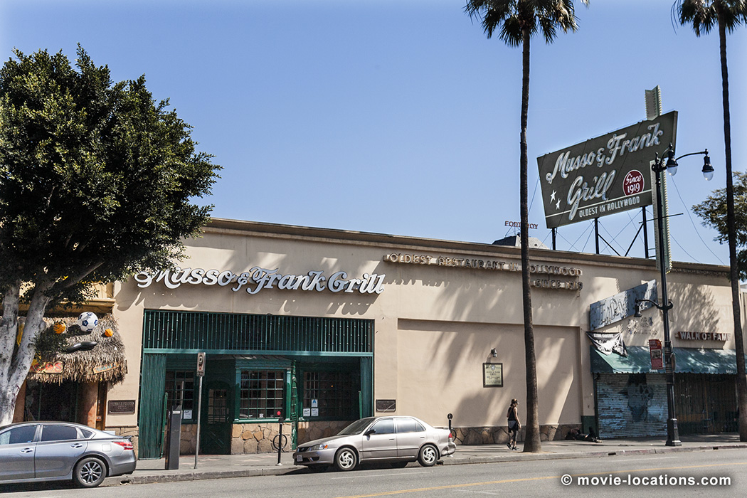Once Upon A Time In Hollywood filming location: Parking Lot, Musso & Frank Grill, Hollywood Boulevard, Hollywood