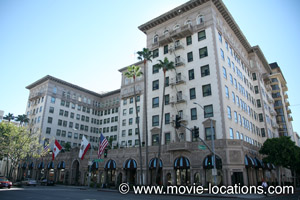 Escape From the Planet of the Apes location: Beverly Wilshire, Wilshire Boulevard, Beverly Hills, Los Angeles