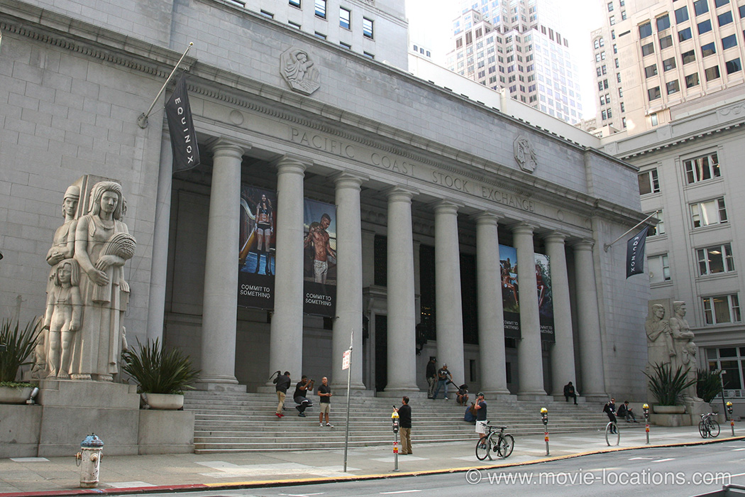 The Pursuit Of Happyness filming location: Pacific Exchange, Pine Street, Financial District, San Francisco