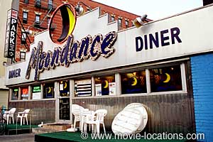 Spider-Man film location: Moondance Diner, Sixth Avenue, New York
