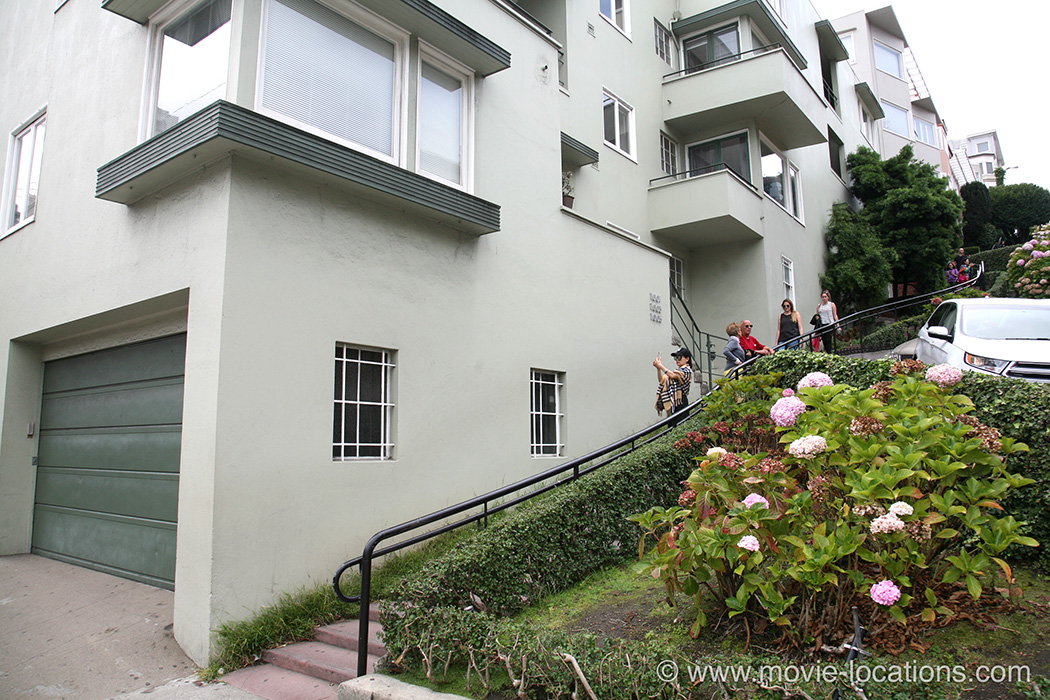 Sudden Fear location: Lombard Street, San Francisco