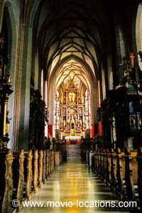 The Sound of Music film location: Mondsee Cathedral, Mondsee, Austria