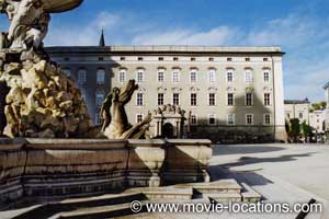 The Sound of Music film location: Residenzplatz, Salzburg, Austria