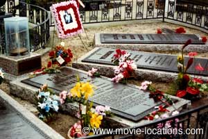 This Is Spinal Tap location: grave of Elvis Presley, Graceland, Memphis, Tennessee