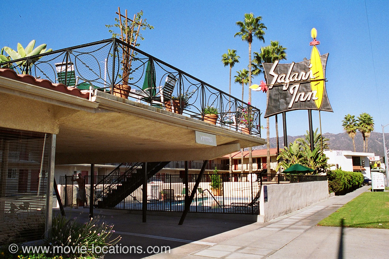 True Romance location: the Safari Inn, Olive Boulevard, Burbank, San Fernando Valley