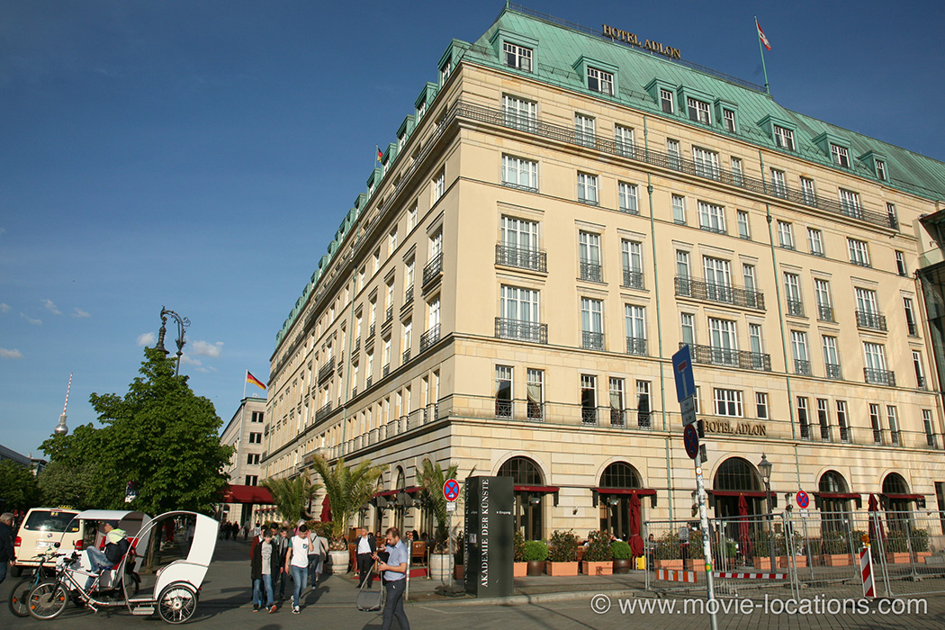 Unknown filming location: Hotel Adlon Kempinski, Under Den Linden, Berlin