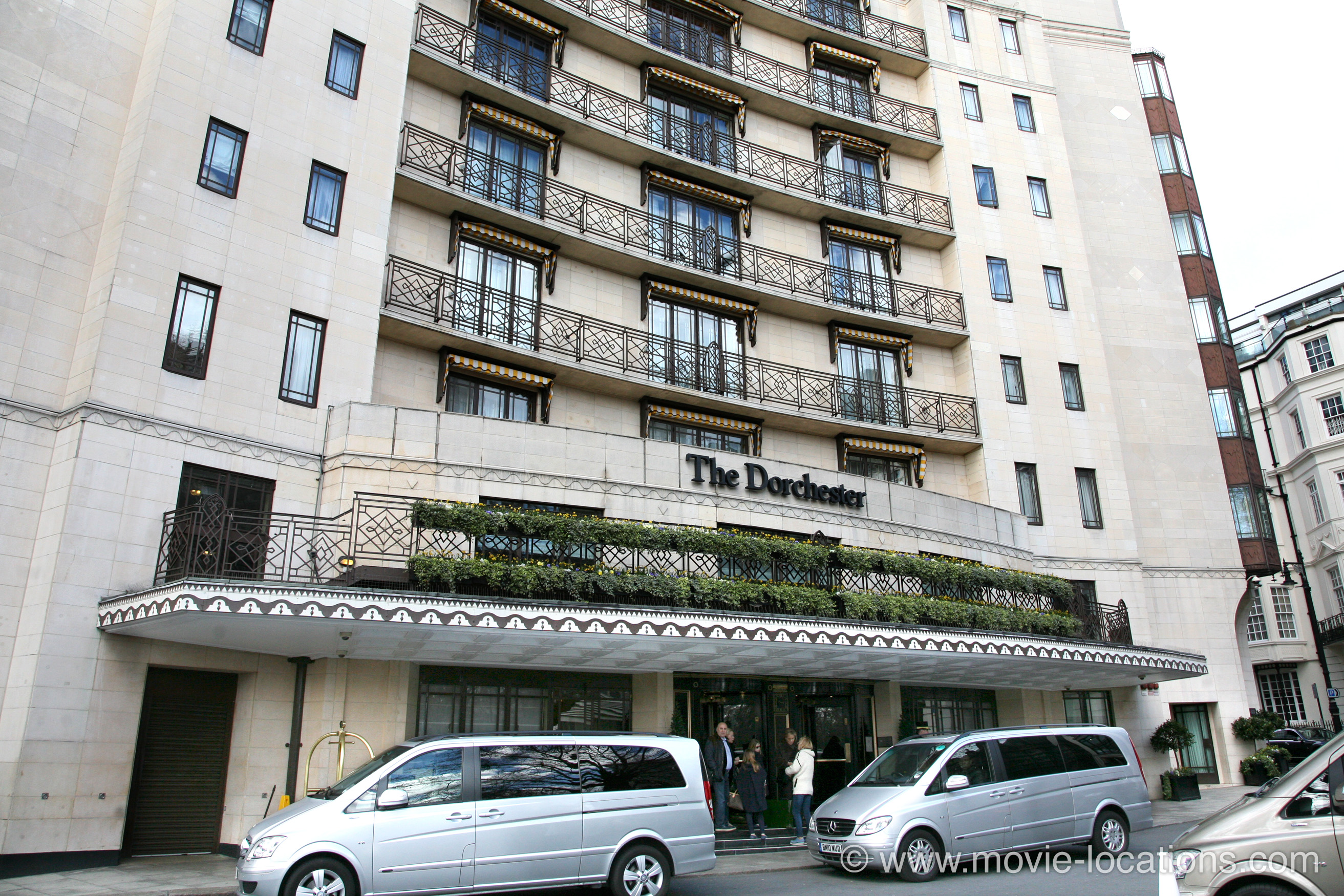 Morgan A Suitable Case For Treatment filming location: Dorchester Hotel, Park Lane, Mayfair, London W1