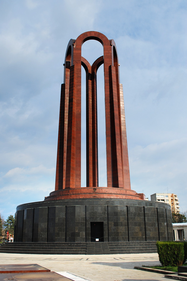 The Zero Theorem film location: Communist Memorial, Carol Park, Bucharest, Romania